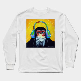 Monkey music lover Long Sleeve T-Shirt